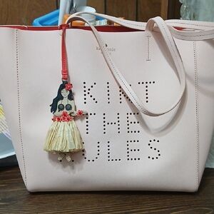 Kate Spade Flights of Fancy Skirt The Rules Hallie tote Shoulder NWOT With Hula